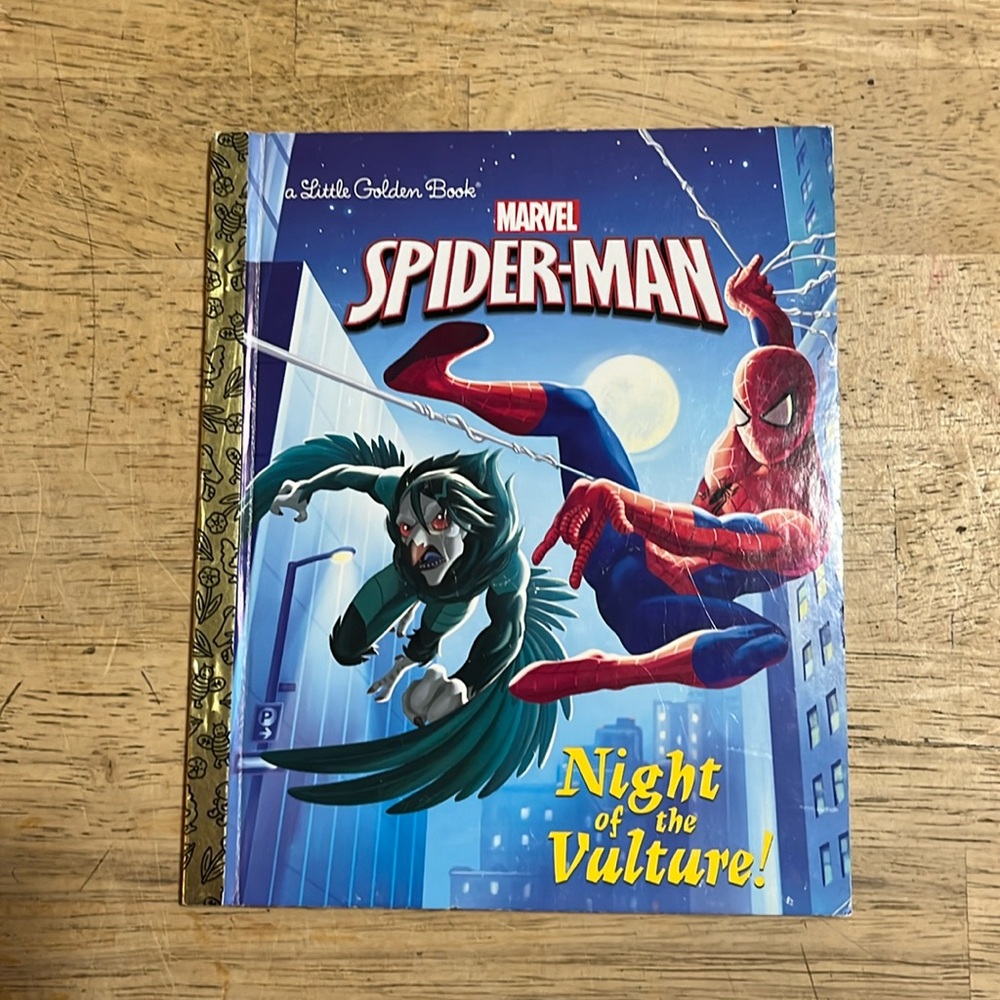 A Little Golden Book Marvel Spiderman Night of the Vulture